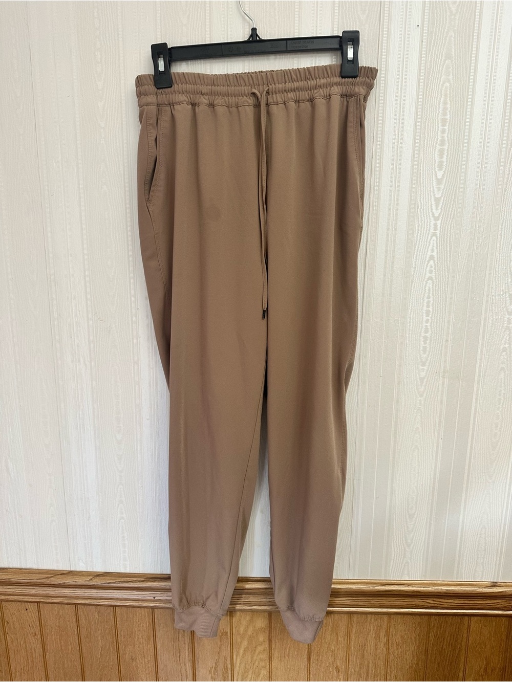 Cynthia Rowley Taupe Brown Elastic Waist Jogger Pants